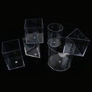 6 Pieces Clear Scaled Geometry Graduated Glass Measuring Cups Kids Early Learning Science Toy Lab Equipment