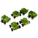 6pcs Camouflage Tank Army Vehicle Model Pull Back Kid Car Toy Xmas Gift Playset Collectables