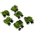 6pcs Camouflage Tank Army Vehicle Model Pull Back Kid Car Toy Xmas Gift Playset Collectables