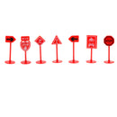 27 pieces Kids Block Street Traffic Signs Kid Children's Educational Toy for Traffic Knowledge Learning Car & Train Scenery Playset Gift
