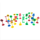 27 pieces Kids Block Street Traffic Signs Kid Children's Educational Toy for Traffic Knowledge Learning Car & Train Scenery Playset Gift