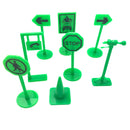 27 pieces Kids Block Street Traffic Signs Kid Children's Educational Toy for Traffic Knowledge Learning Car & Train Scenery Playset Gift