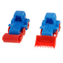 13pcs Plastic Assorted Engineering Vehicles Block Street Traffic Sign Playset Toy Kids Educational