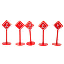 20pcs Plastic Car Toy Accessories Street Traffic Light Road Signs Playset Toy Kids Educational -Parking Lot Directions