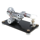 Physical Steam Heat Mechanical Work Motor Model -Pulley Stirling Engine DIY Kids Novelty Educational Toy