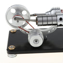 Physical Steam Heat Mechanical Work Motor Model -Pulley Stirling Engine DIY Kids Novelty Educational Toy