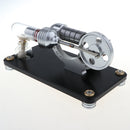 Physical Steam Heat Mechanical Work Motor Model -Pulley Stirling Engine DIY Kids Novelty Educational Toy