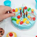 54-Piece Fruit Cake Cutting Set Birthday Party Pretend Play Toys For Kids