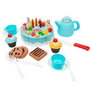 54-Piece Fruit Cake Cutting Set Birthday Party Pretend Play Toys For Kids
