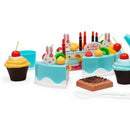 54-Piece Fruit Cake Cutting Set Birthday Party Pretend Play Toys For Kids