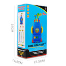 9Pcs Plastic Mini Golf Play Set Kids Golf Club Set Outdoor Sports Toy - Blue