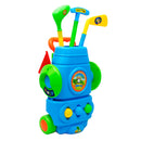 9Pcs Plastic Mini Golf Play Set Kids Golf Club Set Outdoor Sports Toy - Blue