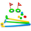 9Pcs Plastic Mini Golf Play Set Kids Golf Club Set Outdoor Sports Toy - Blue