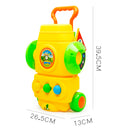 9Pcs Plastic Mini Golf Play Set Kids Golf Club Set Outdoor Sports Toy - Yellow