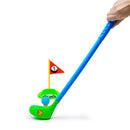 9Pcs Plastic Mini Golf Play Set Kids Golf Club Set Outdoor Sports Toy - Yellow