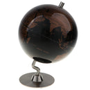 5.5 Inch Small Black Golden Illuminated World Globe Alloy Desktop Rotating World Map Globe, Kids Educational Toy Gift