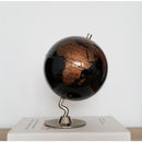 5.5 Inch Small Black Golden Illuminated World Globe Alloy Desktop Rotating World Map Globe, Kids Educational Toy Gift