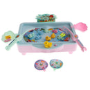 22Pcs Magnetic Fishing Water Toy Electric Moving Fish Pool Baby Kid Pretend Play Set Educational Xmas Gift