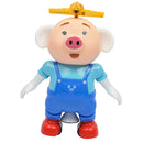 Electric Pets Piglet Dancing & Rotating Robot Toys for Kids, Funny Seaweed Dance Musical Flashing Intelligent Walking Toy Kids Gift - Blue