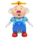 Electric Pets Piglet Dancing & Rotating Robot Toys for Kids, Funny Seaweed Dance Musical Flashing Intelligent Walking Toy Kids Gift - Blue