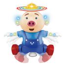 Electric Pets Piglet Dancing & Rotating Robot Toys for Kids, Funny Seaweed Dance Musical Flashing Intelligent Walking Toy Kids Gift - Blue
