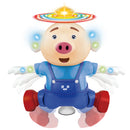 Electric Pets Piglet Dancing & Rotating Robot Toys for Kids, Funny Seaweed Dance Musical Flashing Intelligent Walking Toy Kids Gift - Blue