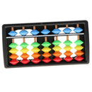 Plastic Colorful Abacus, Kid's Soroban Calculator Math Educational Toy, 7 Column