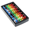 Plastic Colorful Abacus, Kid's Soroban Calculator Math Educational Toy, 7 Column