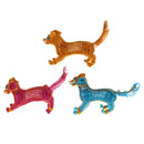 Metal Art Crafts Handmade Wire Dog Puppy Pet Model for Home Desk Office Ornaments Decor Hobby Toys Gifts - Gold