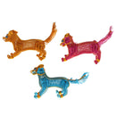 Metal Art Crafts Handmade Wire Dog Puppy Pet Model for Home Desk Office Ornaments Decor Hobby Toys Gifts - Gold