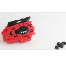 Double Steering Left + Right Spin String Launcher For Burst Spinning Top Character Toy Rapidity Fight Master Accessories - Red