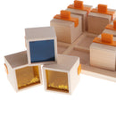 Montessori Sensory Developmental Toy Wooden Music Box Building Block Board Training Toy Memory Tone Matching Puzzles