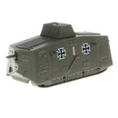 1/100 Scale German A7V Model, Battle Tank of the First World War, Armoured Fighting Vehicle Toy Collectibles