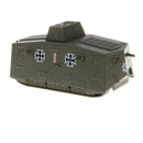 1/100 Scale German A7V Model, Battle Tank of the First World War, Armoured Fighting Vehicle Toy Collectibles