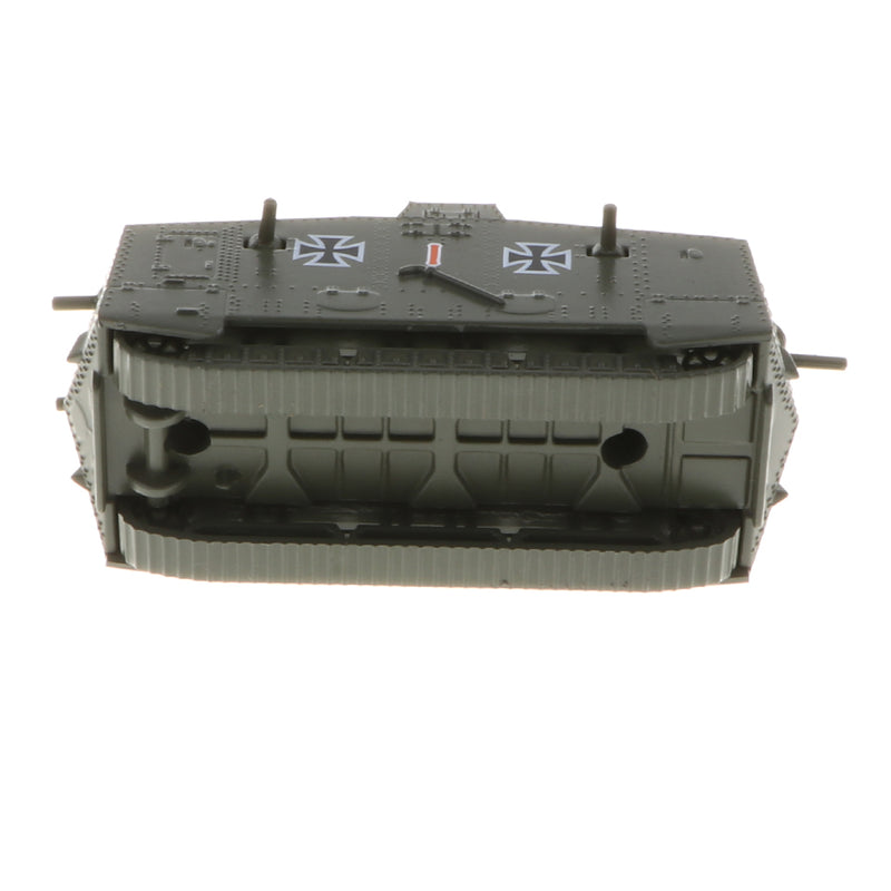 1/100 Scale German A7V Model, Battle Tank of the First World War, Armoured Fighting Vehicle Toy Collectibles