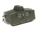1/100 Scale German A7V Model, Battle Tank of the First World War, Armoured Fighting Vehicle Toy Collectibles