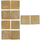 Set of 10 Assorted Geographic Terrains Model Montessori Sensory Teaching Aids Children Educational Toy