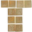 Set of 10 Assorted Geographic Terrains Model Montessori Sensory Teaching Aids Children Educational Toy
