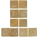 Set of 10 Assorted Geographic Terrains Model Montessori Sensory Teaching Aids Children Educational Toy