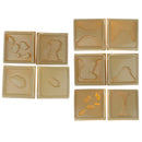 Set of 10 Assorted Geographic Terrains Model Montessori Sensory Teaching Aids Children Educational Toy