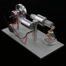 Stirling Engine Model M15B (With Flashing LED Light) - Conversion of Heat Energy to Electrical Energy