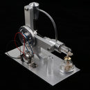 Mini Size L-shape Stirling Engine Model Motor Power Electricity Generator Physical Experiment Kits Science Toy