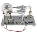 Physical Steam Heat Power External Combustion Stirling Engine Model Electricity Generator Flywheel Rotating Device Toy