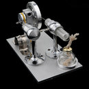 Physical Steam Heat Power External Combustion Stirling Engine Model Electricity Generator Flywheel Rotating Device Toy