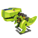 Solar Powered Tyrannosaurus Rex, Drilling Car, Hercules Beetle, and Robot, 4-in-1 DIY Assembling Blocks Kits Kids Educational Toy