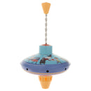 Creative Tinplate Pressing Rotating Gyro Spinning Top Mechanical Crafts Children Educational Toy B