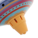 Creative Tinplate Pressing Rotating Gyro Spinning Top Mechanical Crafts Children Educational Toy B
