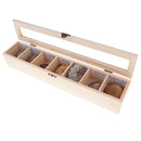 7pcs/ Box Educational Geology Biology Science Kit - Rock and Mineral Collection Natural Paleontological Specimens in a Display Case School Supplies