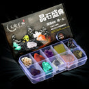 Pack of 10 Rock & Ore Crystal Specimens Collection Kit Kids Earth Geology Science Educational Toy Gift
