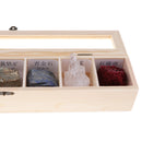 Rock & Mineral Collection - Geology Specimens Earth Science Educational - Wooden Box Of 7 pieces Natural Quartz Amethyst Azurite Coral
